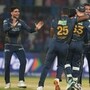 గుజరాత్ టైటాన్స్ ఆటగాళ్ల సంబరం
