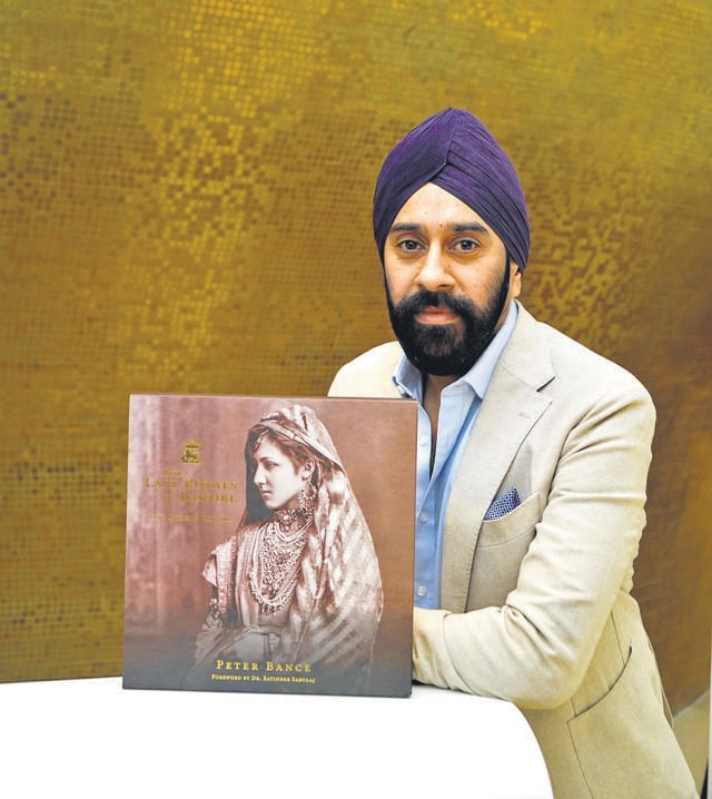 British art collector Peter Bance with his new book ‘ The last royals of Lahore’ British art collector Peter Bance with his new book ‘ The last royals of Lahore’