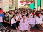 Health minister Dr Balbir Singh on Thursday warned the protesting nurses to resume duties or face action. Health minister Dr Balbir Singh on Thursday warned the protesting nurses to resume duties or face action.
