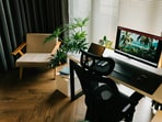 A calm, well-lit home workstation with clean lines, soft tones, and smart storage that makes everyday work feel easier and more organised.