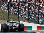 Kimi Antonelli in the new Mercedes W17, in Suzuka, Japan. (REUTERS)