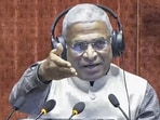 Rajya Sabha deputy chairman Harivansh Narayan Singh. (Sansad TV)