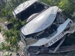 The injured were rushed to a private hospital in Khanna and later referred to Patiala for further treatment. (HT Photo) The injured were rushed to a private hospital in Khanna and later referred to Patiala for further treatment. (HT Photo)