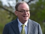 Director of the White House National Economic Council Kevin Hassett walks outside the White House, Thursday, April 9, 2026, in Washington. 