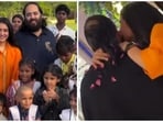 Anant Ambani and Radhika Merchant visit underprivileged kids on his birthday. 