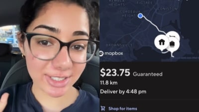 An Indian woman showed how she made $120 in four hours through food deliveries in Australia. (Instagram/muskan.y20) An Indian woman showed how she made $120 in four hours through food deliveries in Australia. (Instagram/muskan.y20)