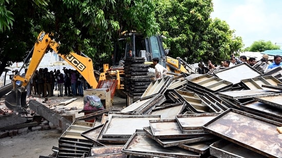 Demolition activities were undertaken across several plot (khasra) numbers, representational image. (PTI)