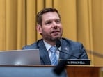 Rep. Eric Swalwell (D-CA) speaks during a House Judiciary Committee hearing entitled “Oversight of the U.S. Department of Justice”