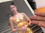 The creator showed how her mother made a dress, making even the digital distortions faithfully, from scratch. (Instagram/@onlyshallurawat)