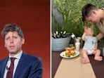 Sam Altman shared a rare picture of his husband and child. 