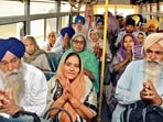 Sikh pilgrims leaving for Pakistan to celebrate Baisakhi in Amritsar on Friday. (Sameer Sehgal/HT) Sikh pilgrims leaving for Pakistan to celebrate Baisakhi in Amritsar on Friday. (Sameer Sehgal/HT)