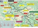 The map of the Varanasi-Kolkata Expressway. A bypass linked to the project in Bihar is said to be stuck. (@TheINIofficial)