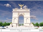 The White House unveiled the 'triumphal arch' plans. (X/@WhiteHouse)