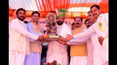 Chief minister Nayab Singh Saini at an event on Saturday.