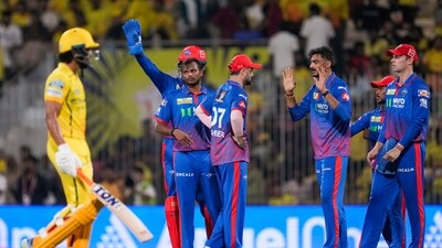 Axar Patel was the lone wicket-taker for Delhi Capitals as he got the better of Ruturaj Gaikwad for just 15. (PTI) Axar Patel was the lone wicket-taker for Delhi Capitals as he got the better of Ruturaj Gaikwad for just 15. (PTI)