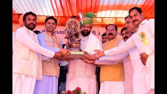 Chief minister Nayab Singh Saini at an event on Saturday.