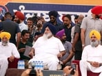 SAD president Sukhbir Singh Badal, with senior party leaders Bikram Singh Majithia and Balwinder Singh Bhunder in Talwandi Sabo, Bathinda, on Saturday. (Sanjeev Kumar/HT) SAD president Sukhbir Singh Badal, with senior party leaders Bikram Singh Majithia and Balwinder Singh Bhunder in Talwandi Sabo, Bathinda, on Saturday. (Sanjeev Kumar/HT)
