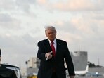 US-Iran war talks highlights: US President Donald Trump gives a thumbs up upon arrival at Miami International Airport in Miami, on April 11, 2026. Trump is traveling to Florida to attend a UFC event and spend the weekend at his Mar-a-Lago residence.