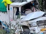Two persons were killed and another was injured after the vehicle they were travelling in veered off the road and plunged into a gorge near Chhid Chowk in Bandla area of Palampur in Kangra district of Himachal Pradesh, police officials said on Sunday.