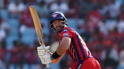 After the early wickets of Marsh and Pant, well-set Aiden Markram was who LSG were looking to as the backbone of the innings. But too many risks in one over meant his stay didn't last long – still failing to convert. (REUTERS)