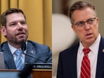 Eric Swalwell (L) and Rep. Andy Ogles.