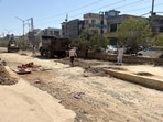 The pending Gill road construction that has been troubling the commuters and traders in Ludhiana. (Manish/HT) The pending Gill road construction that has been troubling the commuters and traders in Ludhiana. (Manish/HT)