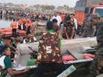The search has been ongoing since Friday when a boat carrying 38 devotees from Ludhiana capsized near Kesi Ghat (Sourced) The search has been ongoing since Friday when a boat carrying 38 devotees from Ludhiana capsized near Kesi Ghat (Sourced)