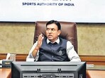 Union Minister of Youth Affairs and Sports Mansukh Mandaviya. (Twitter) Union Minister of Youth Affairs and Sports Mansukh Mandaviya. (Twitter)