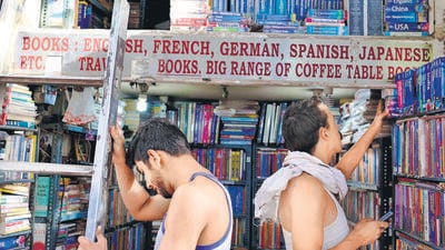 The book shop holds the capital’s richest collection of used books—in English and Hindi, as well as French, German, Japanese, Hebrew, Italian, and Spanish. (Mayank Austen Soofi) The book shop holds the capital’s richest collection of used books—in English and Hindi, as well as French, German, Japanese, Hebrew, Italian, and Spanish. (Mayank Austen Soofi)