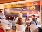 Members and staff register for Sehat cards at a two-day health camp held at Rajindra Gymkhana and Mahindra Club in Patiala.