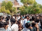 Accused allegedly used worker groups to provoke clashes; all unemployed and not tied to companies involved in protests. (HT Photo)