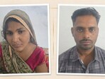 Dhapu (L) plotted the murder of her husband with her lover Pankaj Chaudhary (R). Dhapu (L) plotted the murder of her husband with her lover Pankaj Chaudhary (R).