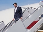 US Vice President JD Vance arrives from Islamabad, Pakistan, on Air Force Two, at Joint Base Andrews, Maryland, on April 12, 2026. (AFP)