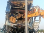Visuals from the site of the accident. (HT Photo)