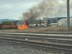 Martin Fire seen in Longmont, Colorado. Martin Fire seen in Longmont, Colorado.