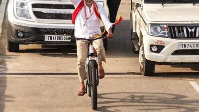 পর্দার নায়ক বাস্তবে ভিতুর ডিম! ফুলের পাপড়ি ছুঁড়তেই ছুটে পালাল বিজয়, হাসির রোল নেটপাড়ায় (PTI) পর্দার নায়ক বাস্তবে ভিতুর ডিম! ফুলের পাপড়ি ছুঁড়তেই ছুটে পালাল বিজয়, হাসির রোল নেটপাড়ায় (PTI)