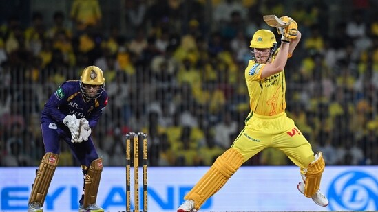 Dewald Brevis played an effective cameo, helping CSK to a total of 192/5 in their 20 overs.(ANI Pic Service)