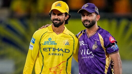 Kolkata Knight Riders won the toss and invited CSK to bat.(PTI)