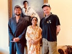 Asha Bhosle with her last collaborators, Gorlliaz.