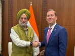 Union Minister for Petroleum and Natural Gas Hardeep Singh Puri met with US Ambassador Sergio Gor on Wednesday to discuss the burgeoning energy partnership between the two nations. Union Minister for Petroleum and Natural Gas Hardeep Singh Puri met with US Ambassador Sergio Gor on Wednesday to discuss the burgeoning energy partnership between the two nations.
