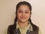 Ridhima Bhagwati from Akshara International School scored 98%. (HT PHOTO)