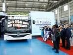 Tata Motors millionth vehicle at Lucknow is a zero-emission electric bus.