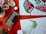 Art serves as a vital outlet for children who have lost their parents, helping them express emotions and navigate their identities. 