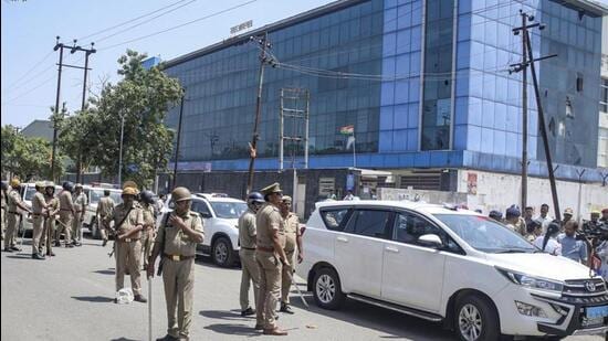 The protest was held in Dadri in Greater Noida and in Noida, Sector 63. (PTI photo)