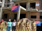 Joint teams from Mohanlalganj and Nagram police stations, along with revenue officials, carried out the attachment in Lucknow. (Sourced) Joint teams from Mohanlalganj and Nagram police stations, along with revenue officials, carried out the attachment in Lucknow. (Sourced)