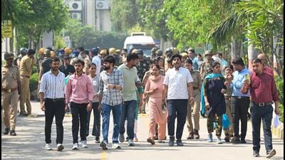 “No force was used against peaceful protesters, and action was taken only against those involved in violence, arson and damage to property,” said police commissioner Laxmi Singh said in a statement on Thursday. (Sunil Ghosh/HT Photo)
