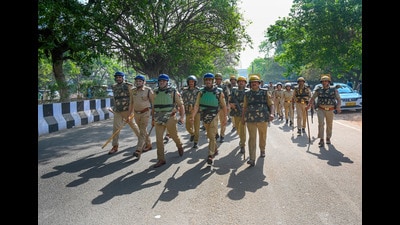 For three days, from April 10 to 12, the protest remained on a low scale, but on April 13, it turned violent, during which more than 100 factories were vandalised and vehicles were torched across the district. (Sunil Ghosh/HT Photo) For three days, from April 10 to 12, the protest remained on a low scale, but on April 13, it turned violent, during which more than 100 factories were vandalised and vehicles were torched across the district. (Sunil Ghosh/HT Photo)