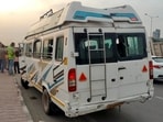 The tempo traveller was carrying a group of 13 tourists from Kerala. The tempo traveller was carrying a group of 13 tourists from Kerala.