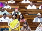 Samajwadi Party (SP) MP Dimple Yadav speaks in the Lok Sabha on Friday, April 17.