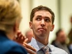 File photo of Tyler Robinson, who is accused of fatally shooting Charlie Kirk, appears during a hearing.